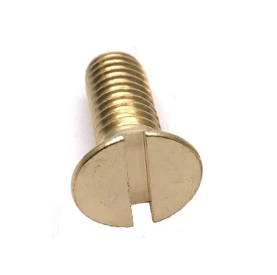 ซื้อ สกรูหัวจม DIN / ทองเหลือง H62 M1 - M20 Slotted CSK Head Bolt online manufacture