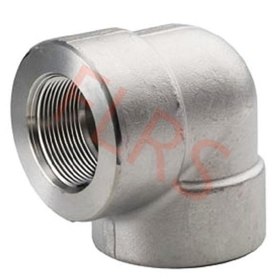 ซื้อ ASME B16.11 อุปกรณ์ท่อเหล็กเกลียวปลอมแปลงข้อศอก 90 องศา 3000 online manufacture