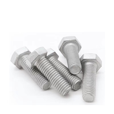 ซื้อ เหล็กกล้าคาร์บอนเต็มเกลียวหัวแบน Hex Bolt สำหรับชิ้นส่วนเหล็กงานกลางแจ้ง online manufacture