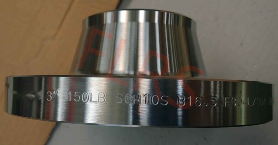ซื้อ A182 F304 / 304L ยกหน้าเชื่อมคอหน้าแปลนท่อสแตนเลส SCH10S 3 นิ้ว online manufacture