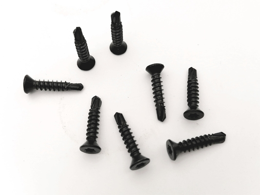 ซื้อ Countersunk Head Self Drilling Screws สีดํา ทอร์กซ์ซ็อคที่เคลือบกันการกัดกร่อน online manufacture