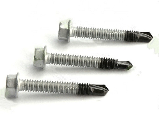 ซื้อ เครื่องซักผ้าผูกสกรูเจาะตัวเอง สแตนเลส 304/316 และ SCM435 วัสดุ หัวแฮ็กซกอน online manufacture