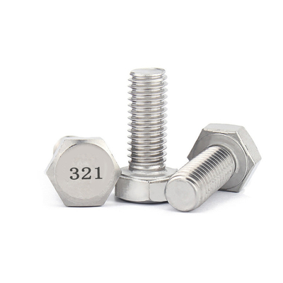 ซื้อ UNC Thread Full Thread Hex Head Bolt DIN933 ในสแตนเลส austenitic 321 0Cr18Ni10Ti online manufacture