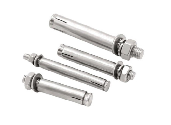 ซื้อ สแตนเลส สตาร์ด Threaded ภายนอก Hex Nut Washer หนักสกรูการปรับคอนกรีต Wedge Sleeve ขยายแอนเกอร์ bolt online manufacture