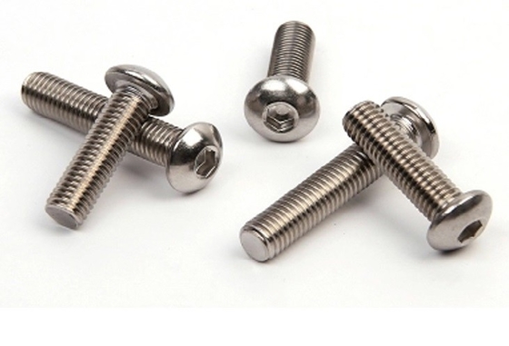 ซื้อ SS Hex Socket Round Button Head Screw กับเส้นขนาบเมทริก ISO 7380/ ASME/ANSI B 183.4M online manufacture