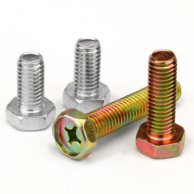ซื้อ เหล็กคาร์บอน M4-M8 กระปุก Philips Socket Hex Head Bolts ด้วยการถัก GB29.2 UNC Thread online manufacture