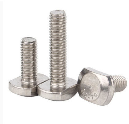 ซื้อ GB37 สแตนเลส 304/316 โบลท์ T สําหรับช่องช่องทรง T / สกรูกรงทรง T โฟตโวลเตอิก online manufacture