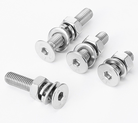ซื้อ DIN7991/GB70.3 Hex Socket Countersunk Head เครื่องสกรู c/w Hex Nut เครื่องล้างผ้าแบบเรียบ เครื่องล้างสปริง online manufacture