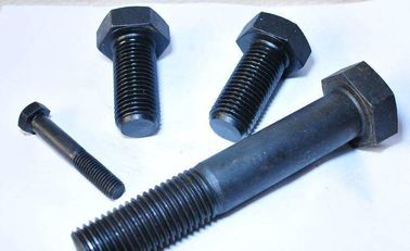ซื้อ สลักเกลียวหัวหกเหลี่ยมทนทานชนิดชุบดำพร้อมด้าย UNC UNF / BSW online manufacture