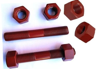 ซื้อ สลักเกลียวสตั๊ดเกลียวคู่ปลาย PTFE ทนอุณหภูมิสูงพร้อมถั่ว online manufacture
