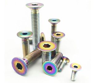 ซื้อ สลักเกลียวไทเทเนียม GR2 หลายสีพร้อมหัว Hex Torx แบบแบน online manufacture