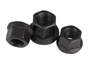 ซื้อ ชุบดำ M6 - M48 Hex Flange Nuts, Hex Collar Nut DIN 6331 Standard online manufacture