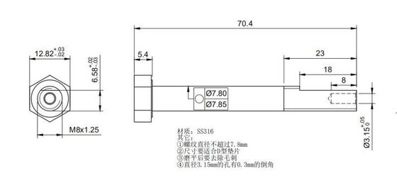 ซื้อ เกลียวบางส่วน SS316 Hex Head Bolt สำหรับเบ็ดตกปลาทะเล online manufacture