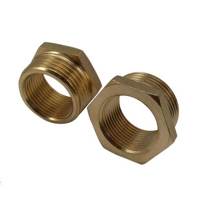 ซื้อ เกลียวทองเหลือง Npt บูชหัวหกเหลี่ยมชายหญิงบูชไฮดรอลิก online manufacture