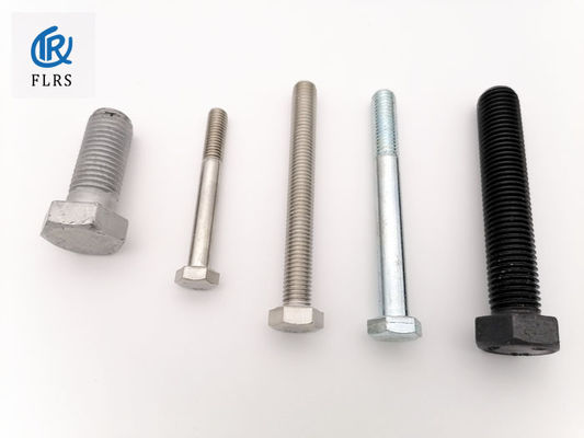 ซื้อ เหล็กกล้าคาร์บอน DIN933 M2 สกรูหัวหกเหลี่ยมพื้นผิว HDG online manufacture