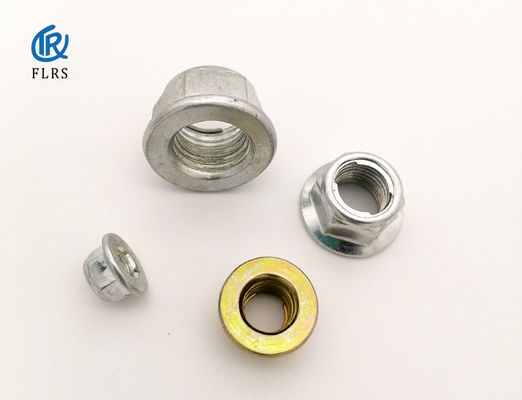 ซื้อ น็อตล็อคหกเหลี่ยมแรงบิดที่มีอยู่ก่อนหน้านี้พร้อมด้วยหน้าแปลน Hex Flange Nuts ชุบสังกะสี online manufacture