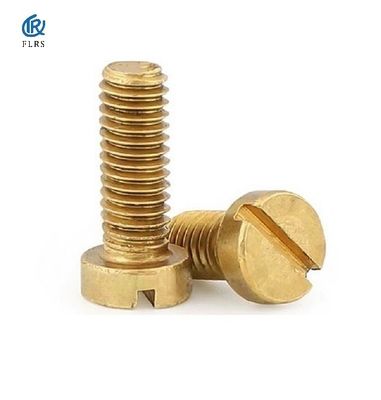 ซื้อ สกรูเครื่องกลหัวเกลียวหัวกลมทองเหลือง / สกรูหัวกลมหัวกลม online manufacture