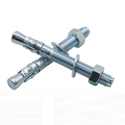 ซื้อ ขนาด M6-M24 สังกะสีชุบเหล็กกล้าคาร์บอนปลอกขยาย Anchor Bolt สำหรับคอนกรีต online manufacture