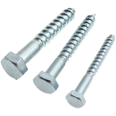 ซื้อ M20 DIN571 สกรูหัวจมหกเหลี่ยม เหล็กชุบสังกะสี สกรูไม้หกเหลี่ยม online manufacture