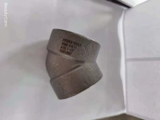 ท่อเหล็กเชื่อมข้อต่อข้อศอก 45 องศา 3000LB ASME B16.11