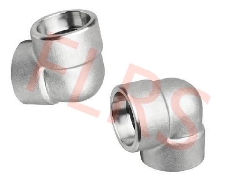อุปกรณ์เชื่อมซ็อกเก็ตสแตนเลสปลอมแปลง 90 องศาข้อศอก ASME B16.11 ชั้น 6000