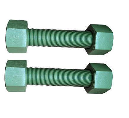 PFTE / XYLAN เคลือบ Double Ended Bolt สีสันกระบวนการสตั๊ด Bolts