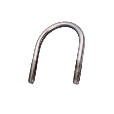 สลักเกลียวรูปตัวยู M8 พร้อมเครื่องซักผ้า Hex Nut / Ti Gr2 U Clamp