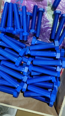 ASTM A325 TYPE 1 PTFE การเคลือบ Hex Head Bolt มาตรฐาน ISO4014/ISO 4017