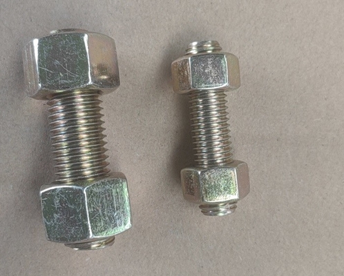 Bichromate ชุบเกลียวสตั๊ด Bolt Hex Nut Washer ASME A193