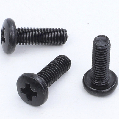 M3,M5,M6,M8 สีดํา สัมผัสกระดูก Pan Head Screw Blunt Point ประเภทสําหรับการติดตั้งแผ่นแสงอาทิตย์