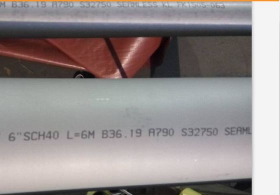 ไม่มีรอยต่อ SCH10 ASTM A790 ท่อสแตนเลสดูเพล็กซ์ 12 ม
