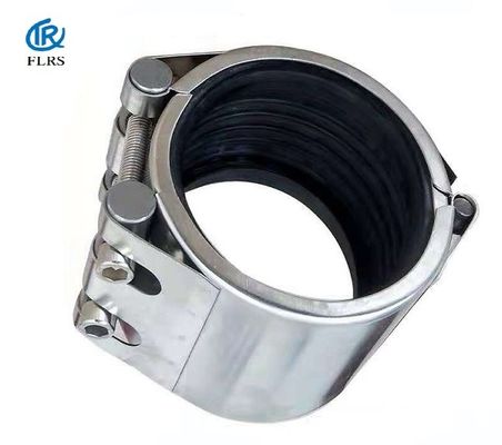 Flex Type DN15 แคลมป์ซ่อมท่อรั่ว SS304 Grip Pipe Coupling