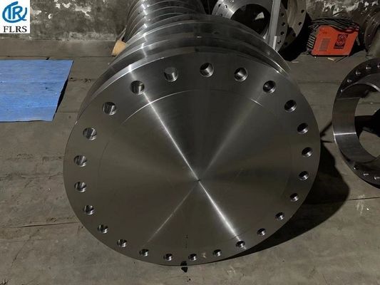 เหล็กกล้าคาร์บอนปลอมแปลง ASME B16.5 หน้าแปลน Blid ASTM SA105 N+ Fine Grain