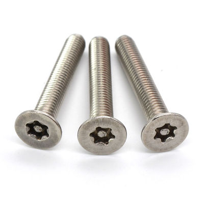 หมุดสแตนเลสในหัว Torx Countersunk Screws สกรูป้องกันการโจรกรรม